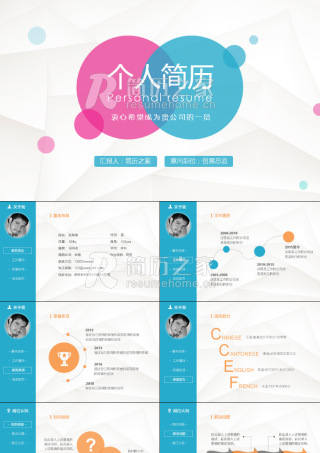 Personal resume 个人简历模板
