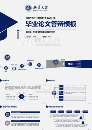 北京大学毕业论文答辩模板